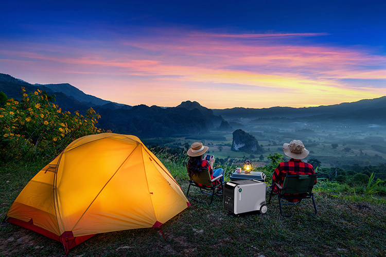 Product photo of Camping OMMO OM-2400 2400W portable power station Manufacturer by Dongguan OMMO Technology